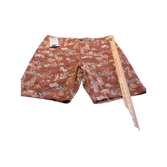 🆑Jach's Printed Stretch Chino Short Tropical Pink Print Size 33 - Picture 5 of 9
